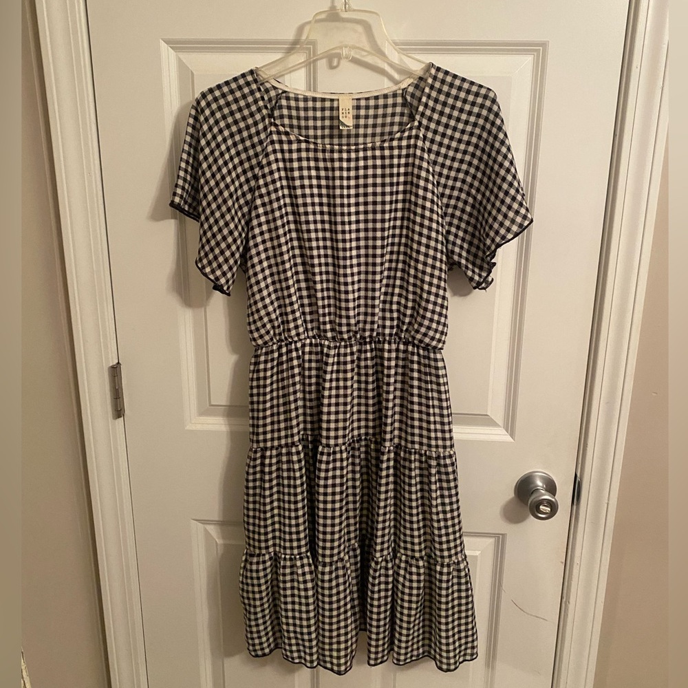 Black & White Gingham Dress